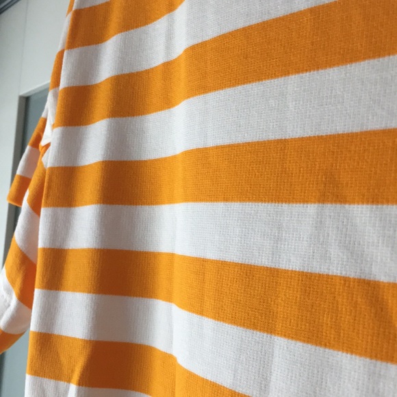 Madeleine Orange striped Dress - Picture 9 of 10